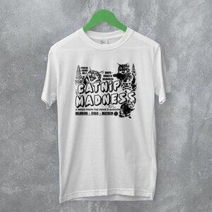 Cat Catnip Madness Public Enemy Funny Animal Pet Lover Humor Graphic T-Shirt 170